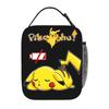 Pokemon Logo Large Capacity Thermal Insulation Lunch Bag Meal Pack Rice Bag  Storage Picnic Bags Tote