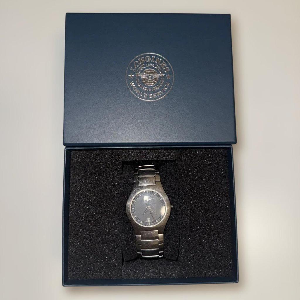Used LONGINES Opposition Black Manufacturer's warranty included