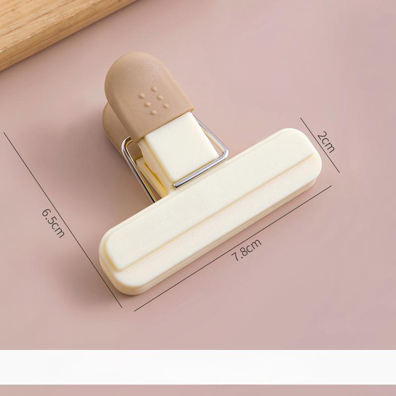 Зажим для запечатывания пищевых продуктов кухонный влагостойкий пластиковый пакет для консервации зажим для закусок уплотнительный зажим для пищевого порошка молока уплотнение для чая Small 78265cm кремовый 459₽