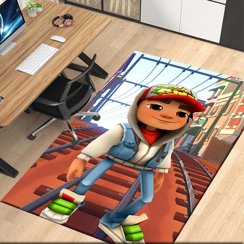 Subway Surfers Printed Carpetrugfor Office Chair Living Room Bedroom Kitchen Room Decor Gifts