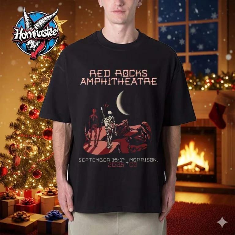 

Johnny Blue Skies Dark Clouds Red Rocks Sept 16-17 2025 T-shirt XL