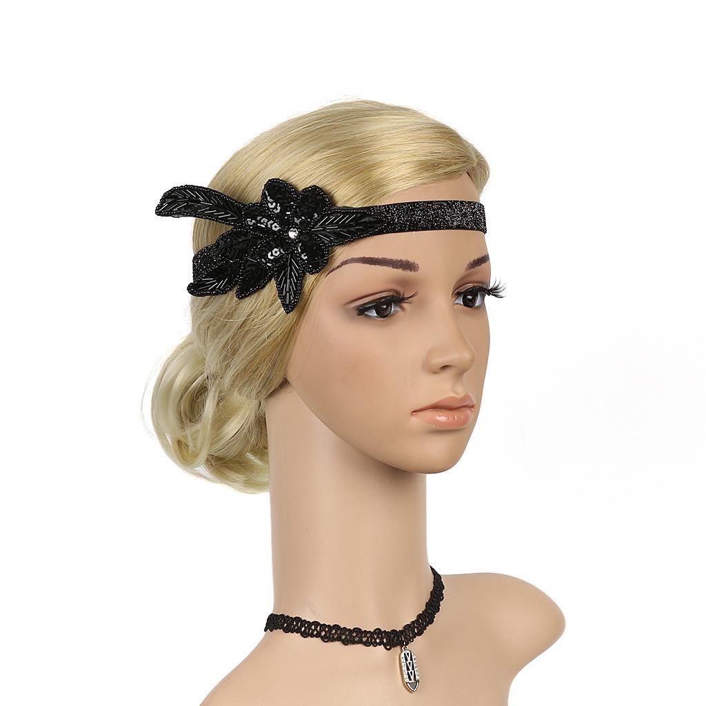 

Женский элегантный модный повязка на голову, однотонный свадебный головной убор для женщин One Size чёрный