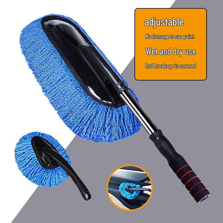 Dual-Use Car Wash and Dusting Mop for Home and Vehicle Cleaning