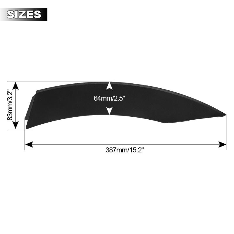87742-4Z000 87742-4Z500 Kotflügelverkleidung hinten Radlaufleiste Zierleiste Für Santa Fe Sport 2.0L & 2.4L 2013 2014 2015 2016 2017 2018