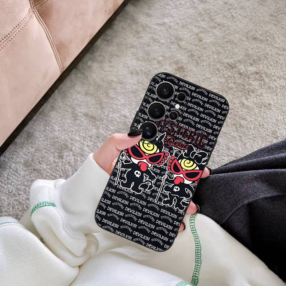 Japan Fashion H-Hysteric M-Mini Phone Case For Samsung S 20 21 22 23 lite plus ultra Clear Mobile Cover Funda