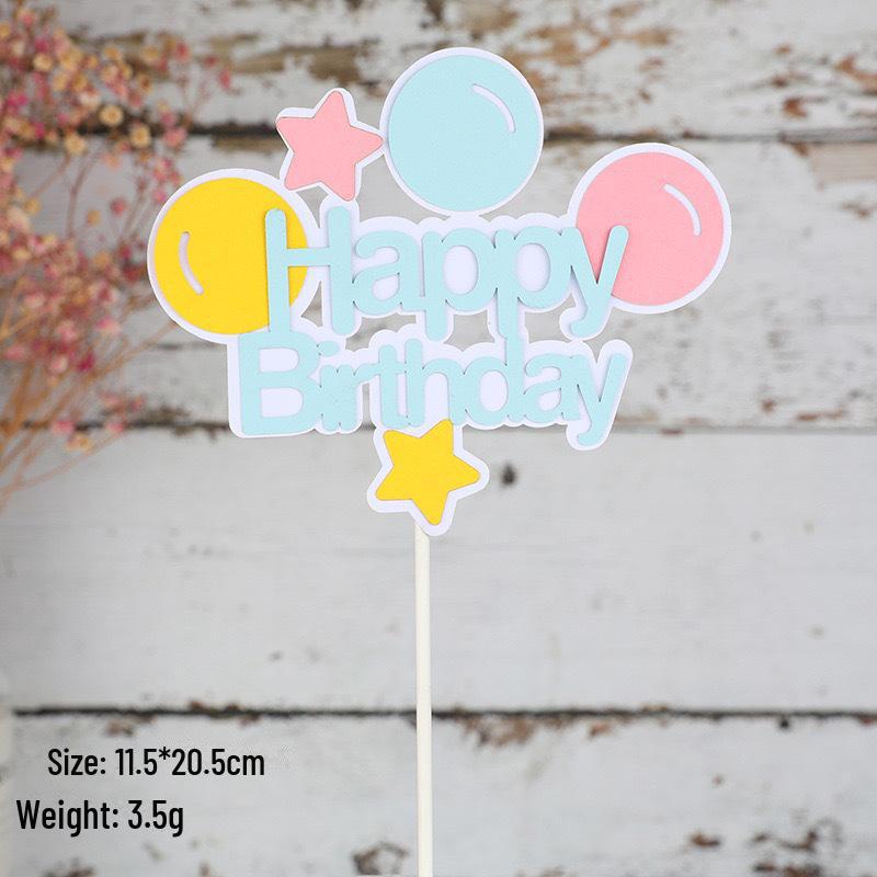 Creative Balloon Bow Cake Decoration for Baby Birthday
