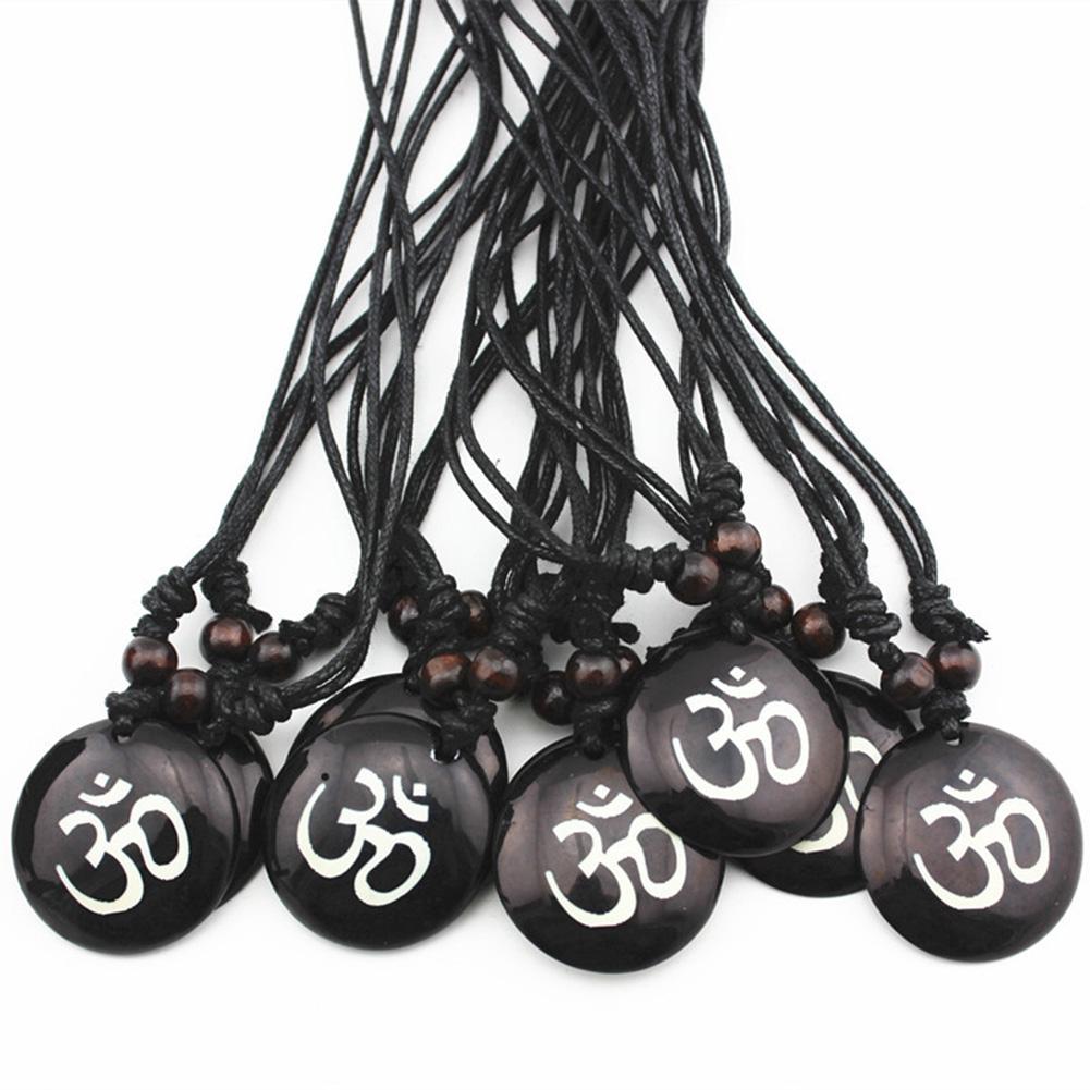 Unisex Fashionable Delicate Indian Sanskrit OM Symbol Decoration Resin Pendants