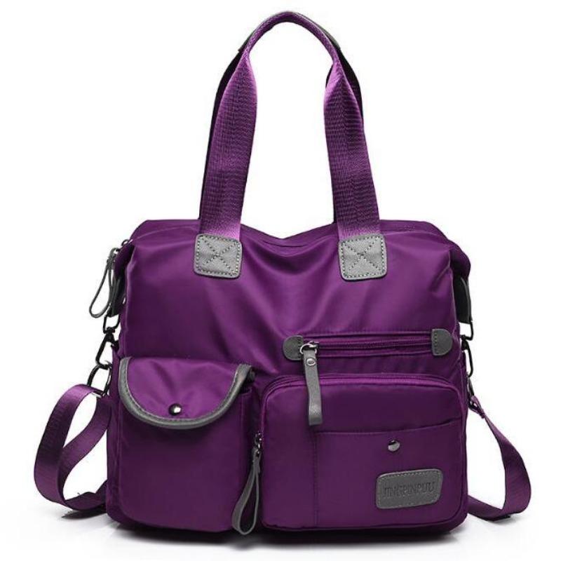 Nylon Cloth Large Handbag Waterproof Shoulder Bag