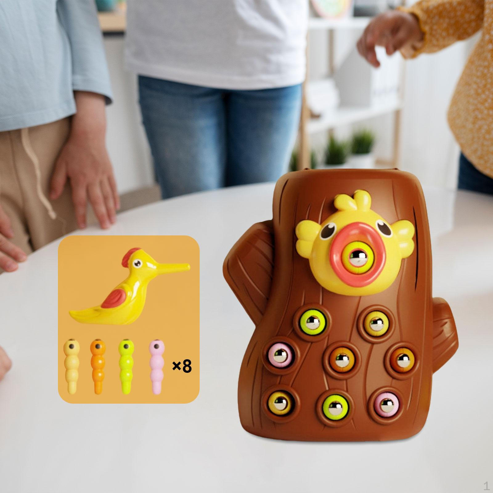 

Магнитная игра для кормления птиц, игрушка-червь для подарков на день рождения для детей 2 лет, M M