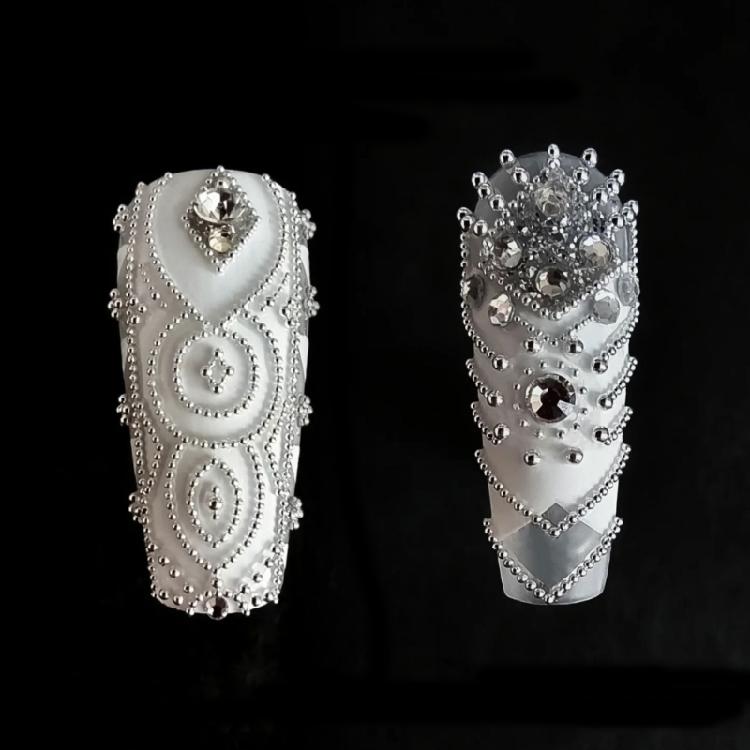 Nails Caviar Beads Metal Nail Beads Micro Pixie-Beads for DIY Nail Art Charms