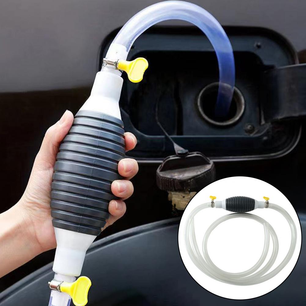 Ölabsorberpumpe, tragbare Kraftstofftransferpumpe mit PVC-Schlauch zum einfachen und vielseitigen Absaugen von Flüssigkeiten, wiederverwendbare Saugpumpe für verschiedene