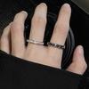Anillo de Pareja, Diseño a Pequeña Escala, Anillo Abierto para Dedo, Estilo Genial, para Hombres y Mujeres, Anillo para Dedo Índice
