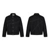 Unisex Relaxed Fit Denim Jacket Casual Outerwear Classic Straight Hem Cotton Fabric