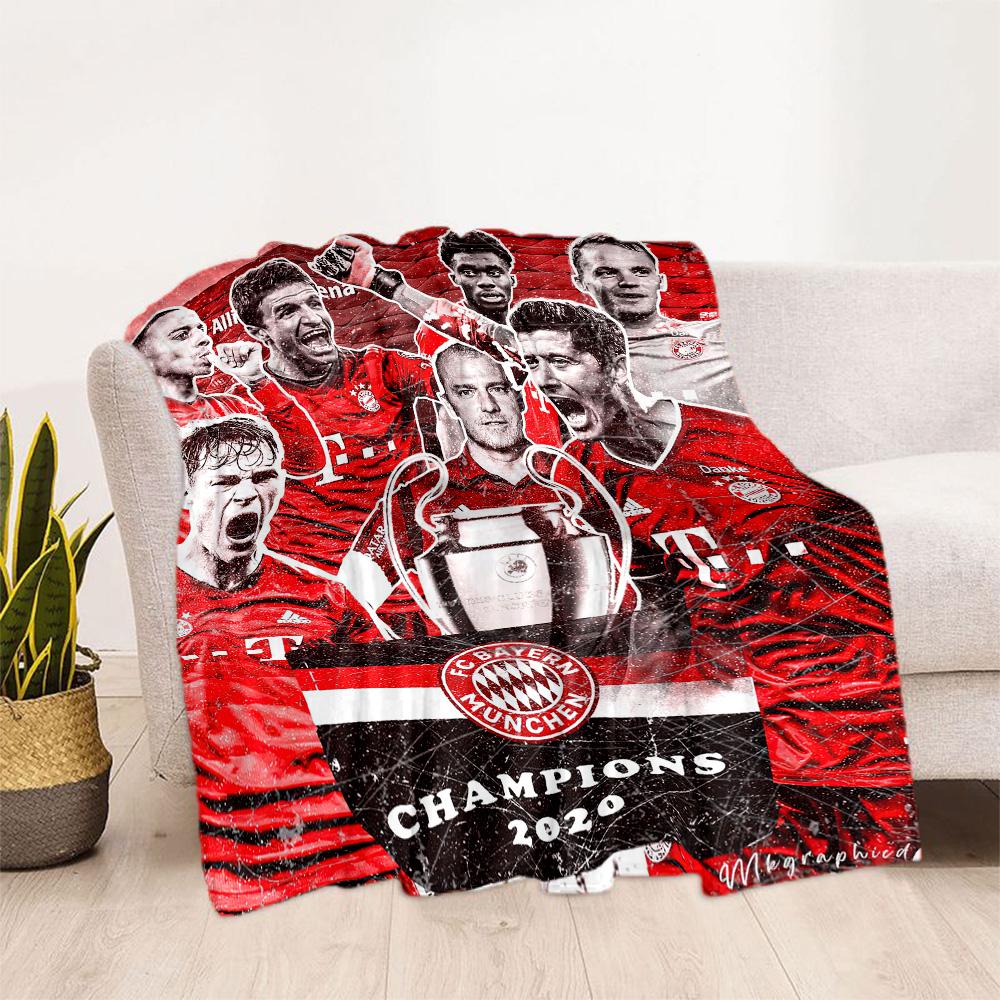 Bayern Munich Blanket Comfortable Suitable for Couch Livingroom Office for All Seasons Modern Suitable for Gifting Relatives and Friends