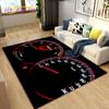 Koberec na palubní desku 3D automobilových závodů,Koberec do obývacího pokoje Ložnice Pohovka Kuchyň Dekorace rohožky, Protiskluzová podložka na podlahu pro děti
