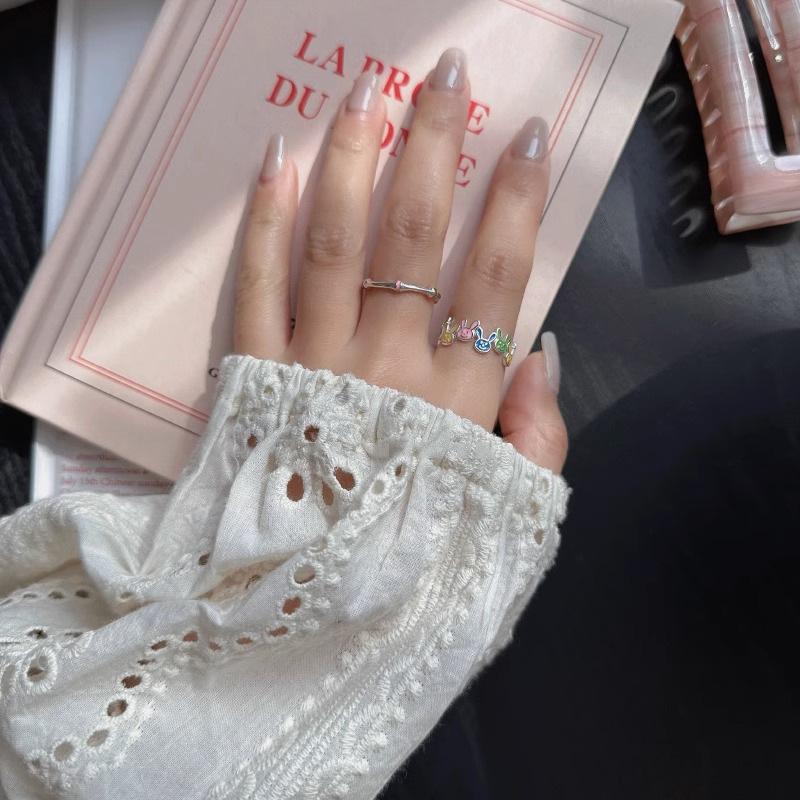 Rabbit Adjustable Fashionforward Design Ring For Women Highquality Copper Material