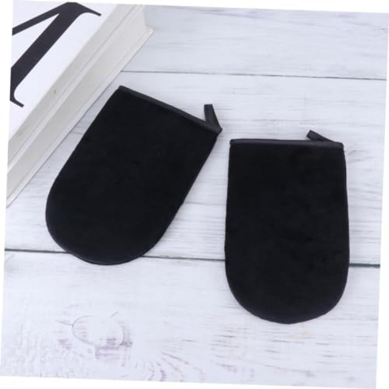 HAPINARY 4stücke Selbstbräunungs-handschuhe Selbstbräunungs-mitts Für Gleichmäßiges Auftragen Von Sonnencreme Für Natürliche Bräune Schwarz