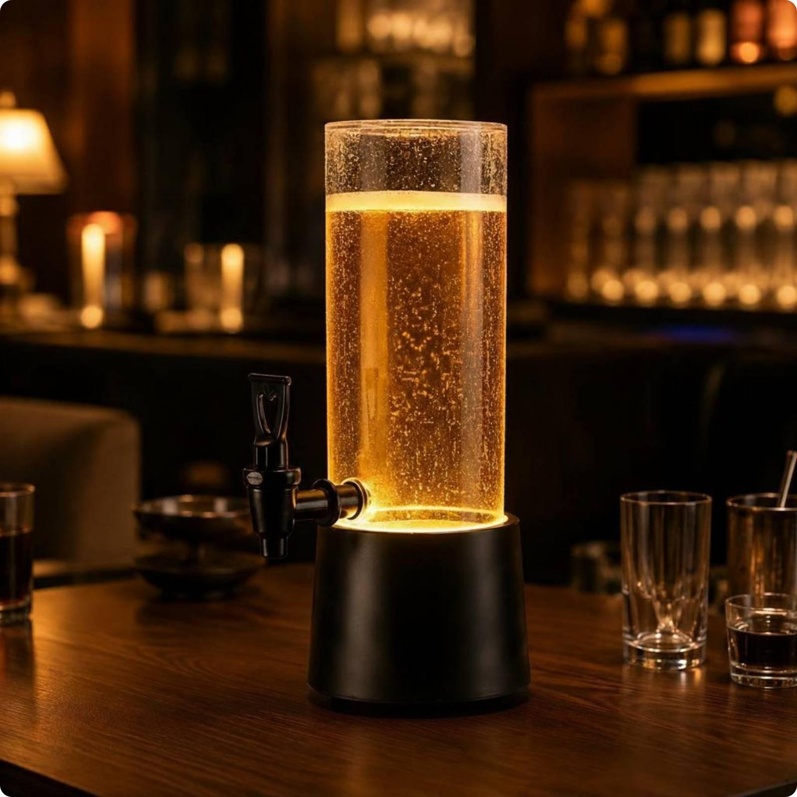 LED Beer Dispenser Large Capacity Lighted