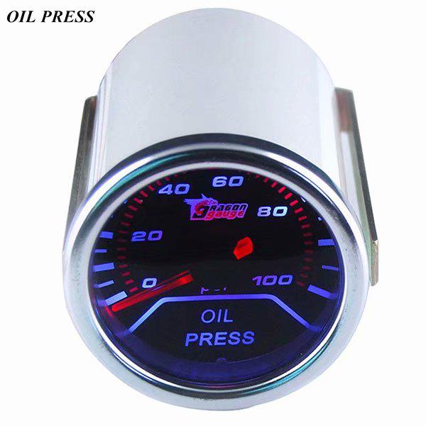 Universal Car Gauges 2" 52mm White Shell Indicator Oil Pressure Gauge Kit Press Meterbuy at a