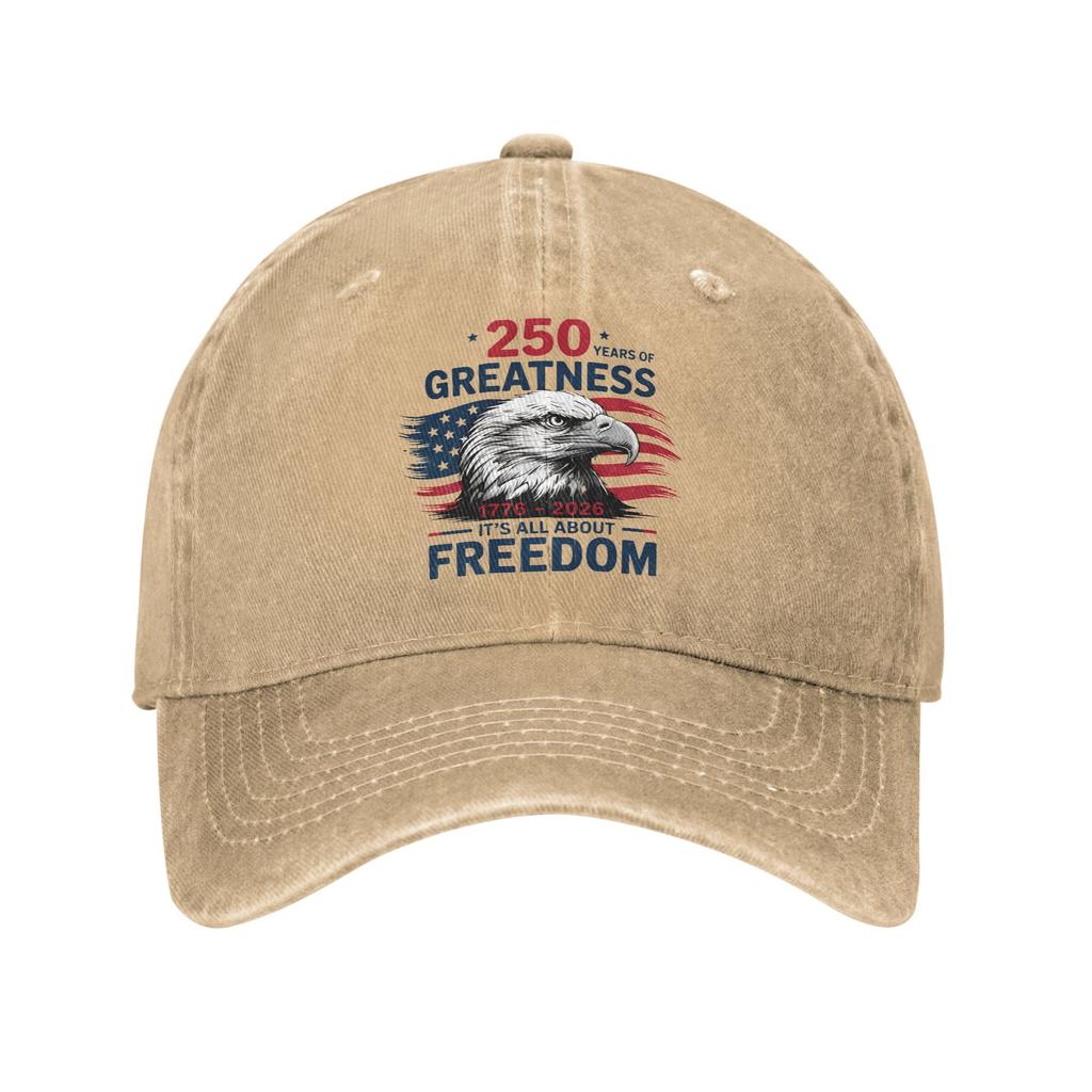 USA Th Commemorative Baseball Cap Retro Distressed Washed Sun Cap Unisex Women Outdoor Workouts Adjustable Fit Hats Cap