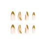 Wearable French Wave False Nail Art Stickers & Tips