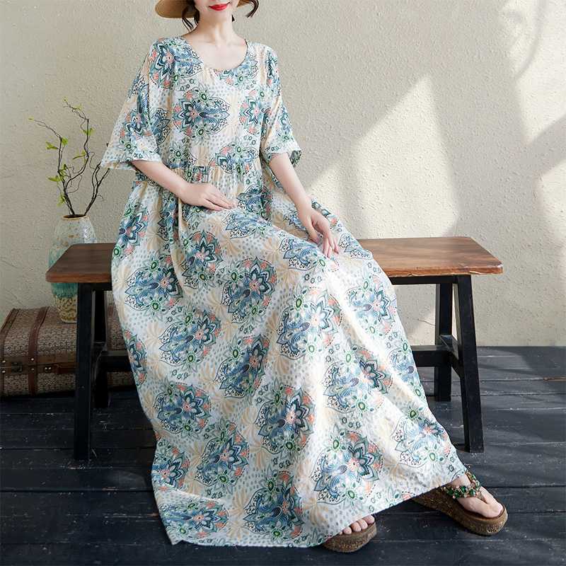 

Женское повседневное базовое длинное платье Large size average size