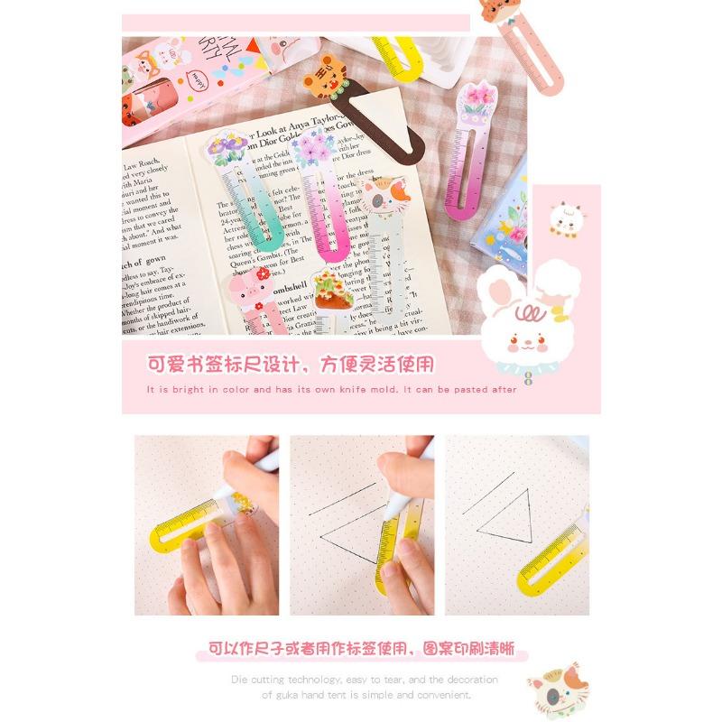 Niedliches Tier Kreativer Lineal Lesezeichen Für Kinder Schüler Lesezeichen Schreibwaren Geschenk