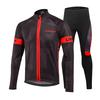 Lixada Men's Winter Thermal Fleece Cycling Clothing Set Long Sleeve