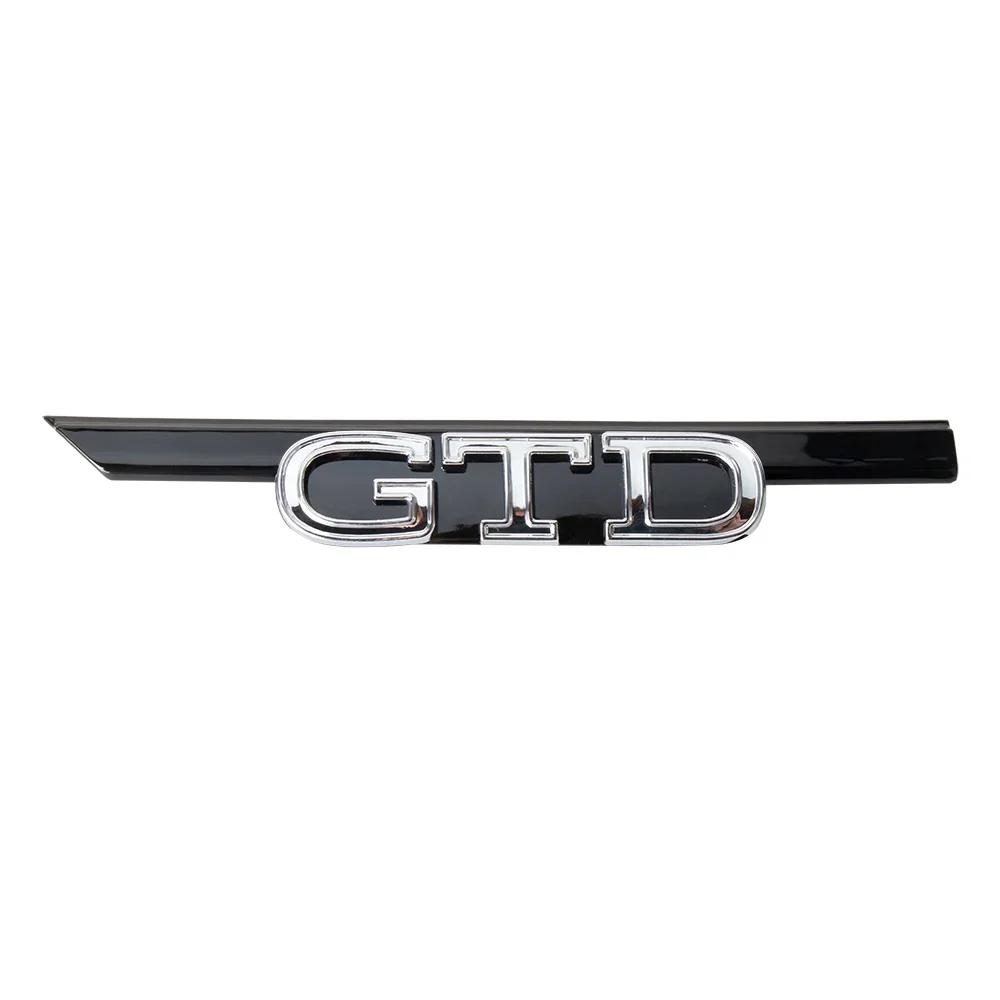 2026 Hot For VW VOLKSWAGEN 1pcs ABS GTI GTD Badge Decoration Car Front Hood Grille Replacement Type For Volkswagen VW Golf 8 Rli