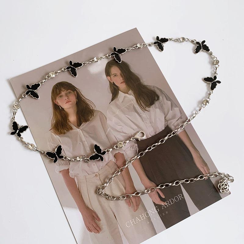 Accessories, Simple Thick Chain Trousers Body Chain Personalized Punk Diamond Chain Single Layer Belt