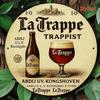 Vintage Trappist Beer Metal Sign Round Iron Wall Art