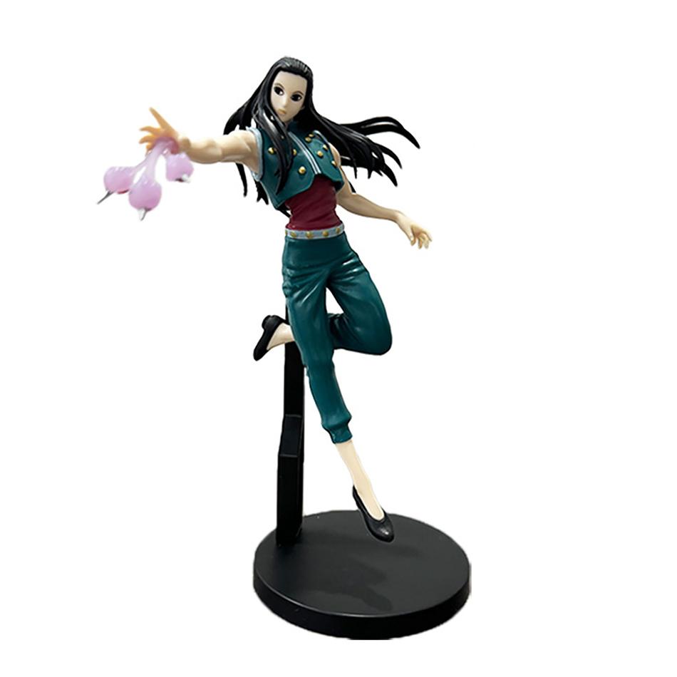 14-23cm Hunter x Hunter Chrollo Lucilfer Figura de Anime Trupe Fantasma Hisoka Figura de Ação Killua Zoldyck Kurapika Modelo Brinquedos