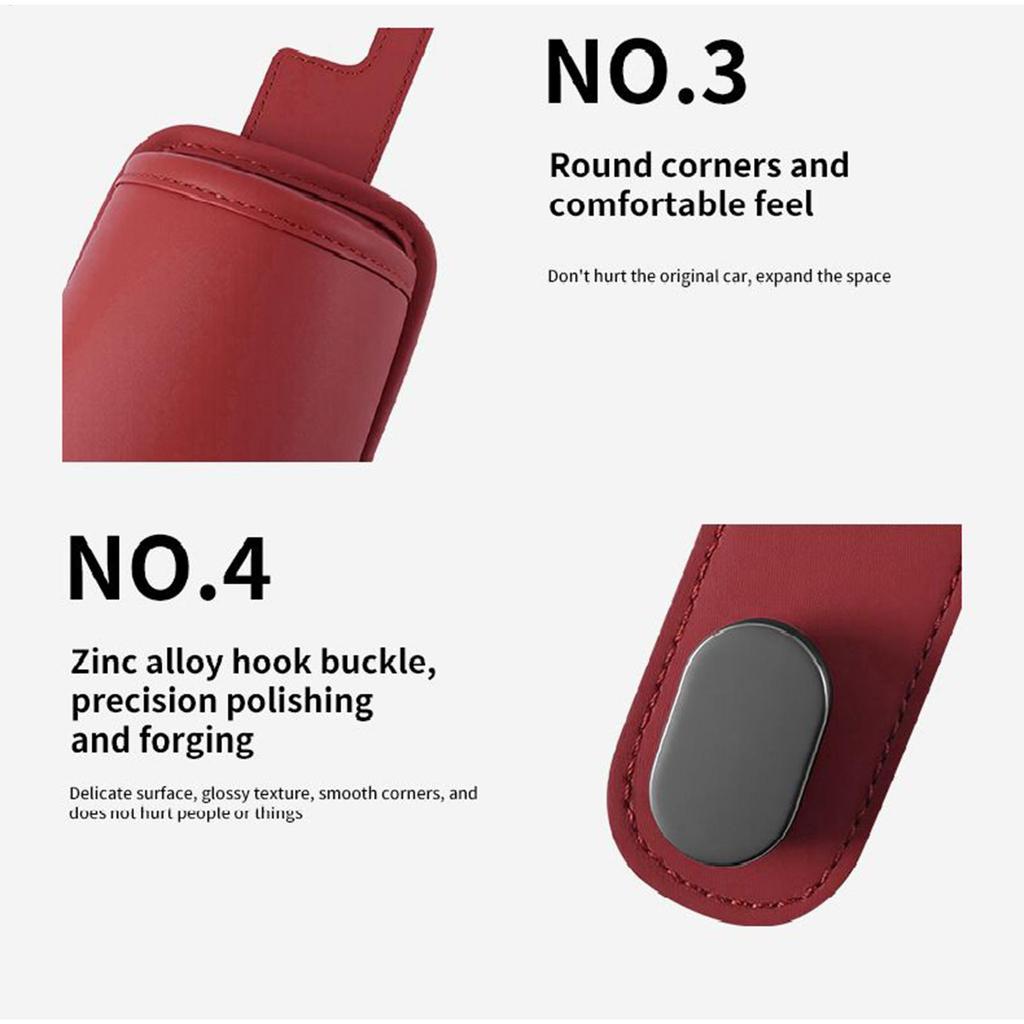 Car Seat Hooks Cup Holder Organizer Non-Slip Car Headrest Hook For Interior Truck Vehicle Trip Organization