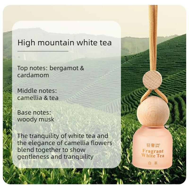 Car Aromatreatment Matte Semi-transparent Round Head To Smell Fresh Car Fragrance Car Perfume Pendant 8ml