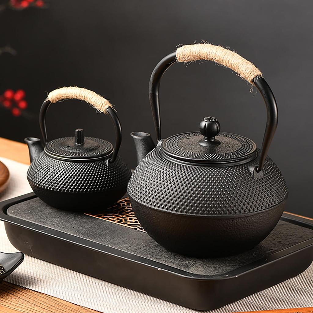 KazeSo Iron Iron Iron Iron Direct Compatible with IH Iron Cast Tea Ceremony Iron Small Cast Iron Tea Iron Tea Pot for Boiling In the Old Iron Pot for