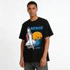 Vintage Space Research Space Shuttle Graphic Casual T-Shirt Pure cotton T-shirt