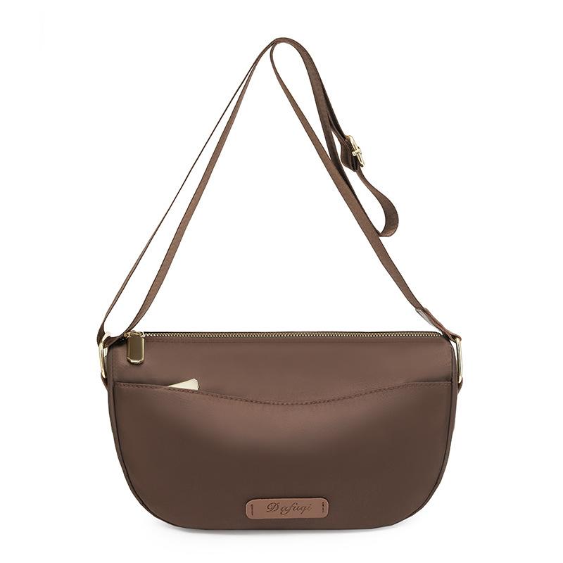 Women's Casual Shoulder Bag Trend Solid Color Oxford Waterproof Simple All Stylish Crossbody Bag