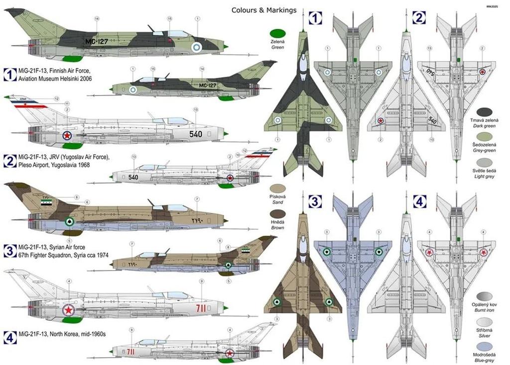 KP Model Overseas Specification Plastic Model Kit KPM0504 1/72 MiG-21F-13 (Airplane)