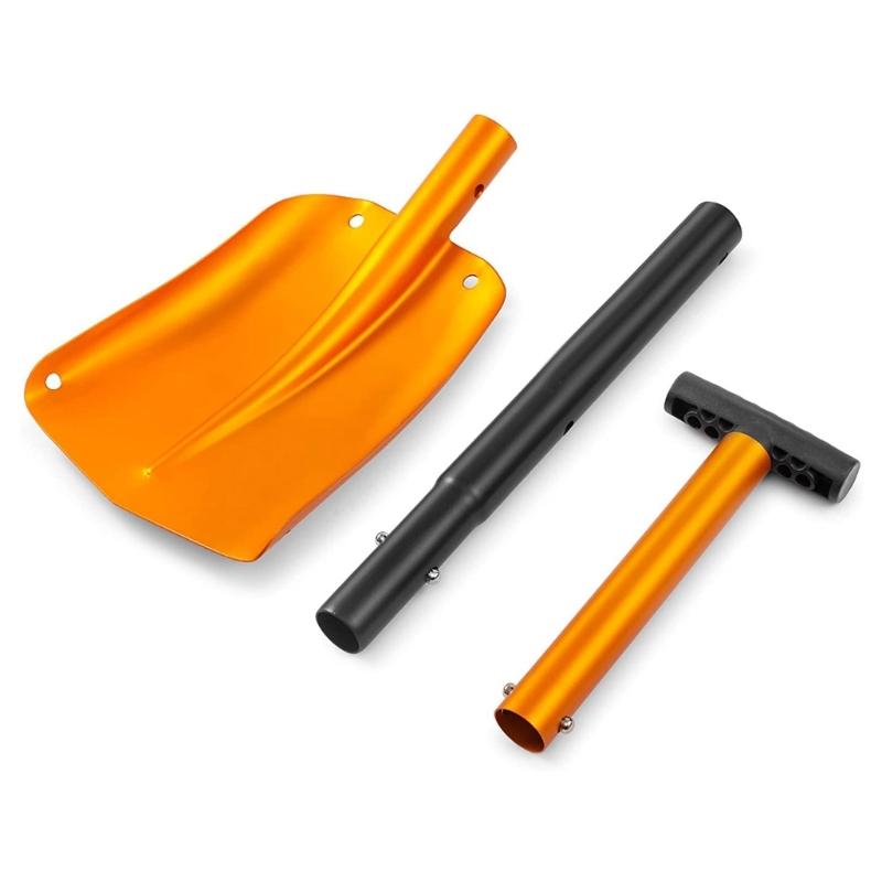 Collapsible Snow Shovel Aluminum Lightweight Snow Removal Tool Retractable 24.8'' to 32'' Snow Shovel
