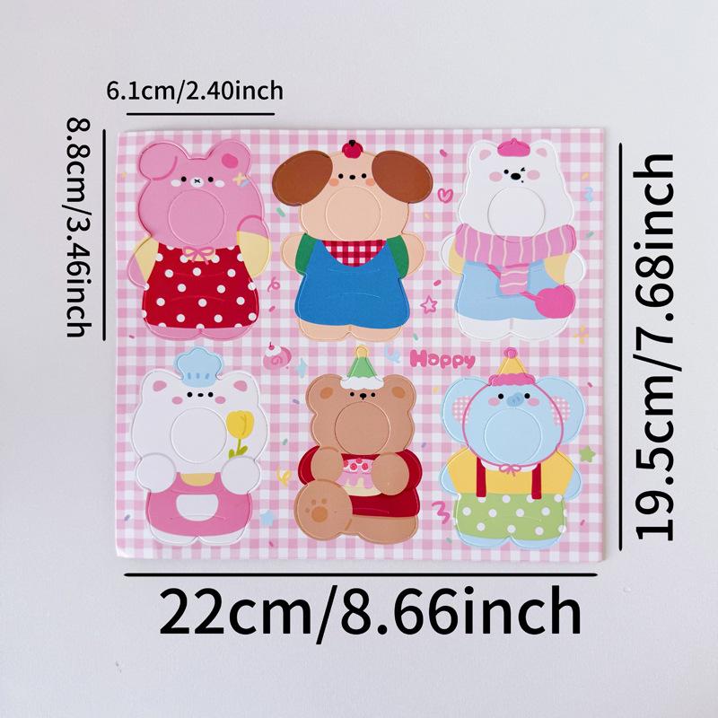 

Детская мультяшная открытка-вкладыш для леденца DIY - Креативная декоративная бумажная карточка для Дня защиты детей