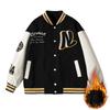 Fashion Splicing Jacket New Printed Baseball Jersey Trendy Men's Spring Couple Fried Street Handsome Jacket Hong Kong Style Top