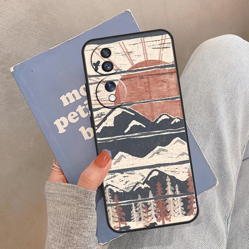 Wild MountainsMondsee Hülle Für Honor Magic 8 Pro 5 6 7 Lite Abdeckung Für Honor 200 400 90 70 50 X8a X8b X9a X9b X9c