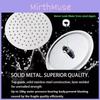 Stylish Modern Chrome Rain Shower Head With 8 Inch Diameter And Enhanced Water Pressure