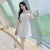 Elegant Bow One-Shoulder Strappy Dress for Summer 2026