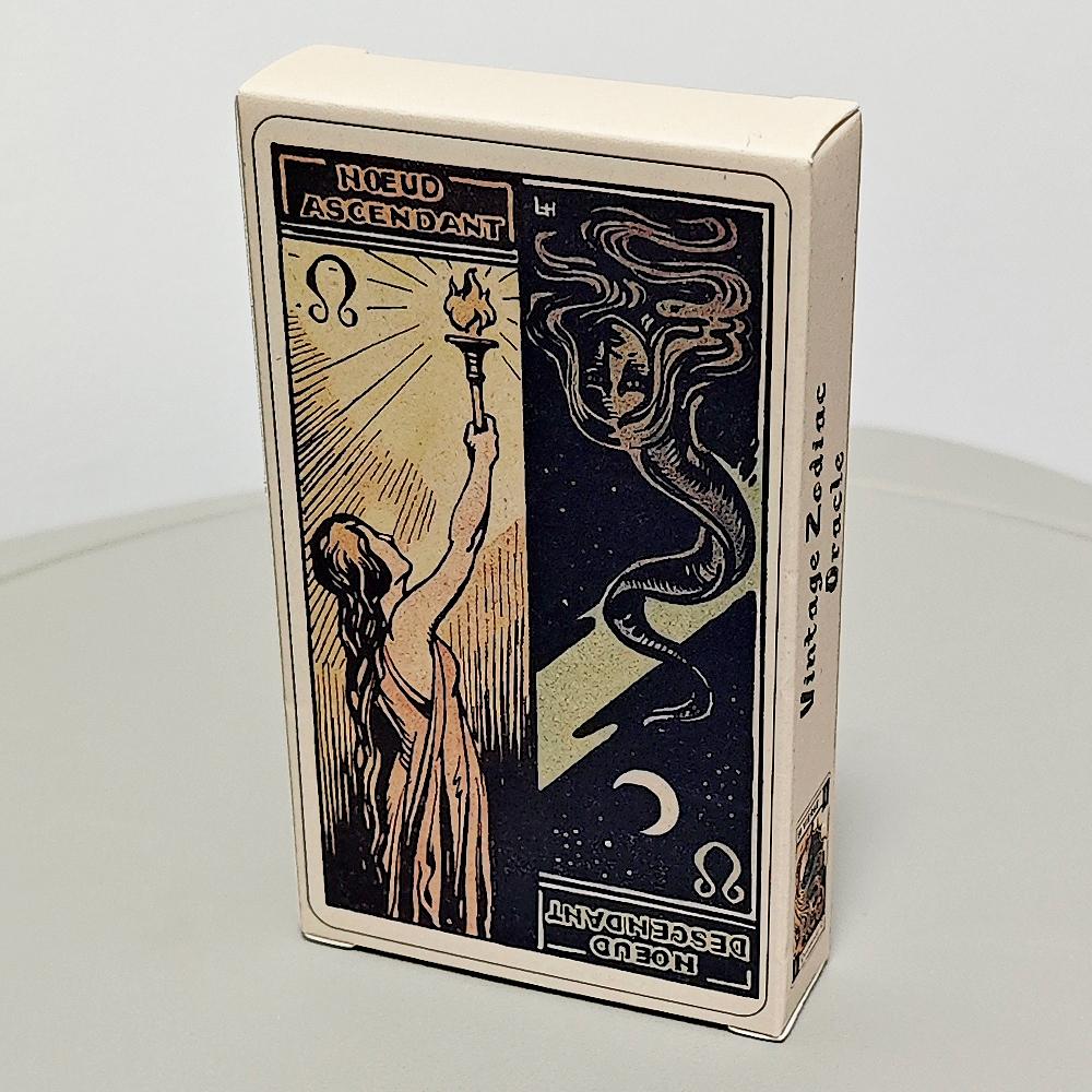 Unique Zodiac Themed Tarot  48 Spiritual Oracle Cards with Astrological Symbols  Vintage Style Le Tarot Astologique Bestseller