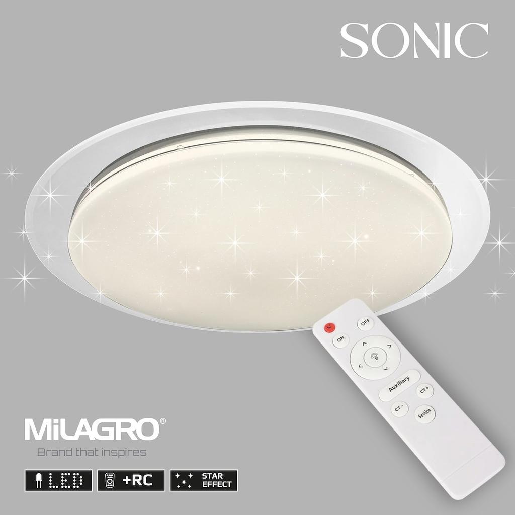 Plafon Sonic Led Biały Milagro Ml6409