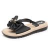 Women's Slip-on Heelless Slippers Flat Bowknot Mule Sandals Cute Almighty Easy To Walk In, Easy To Put On and Take Off, Soft