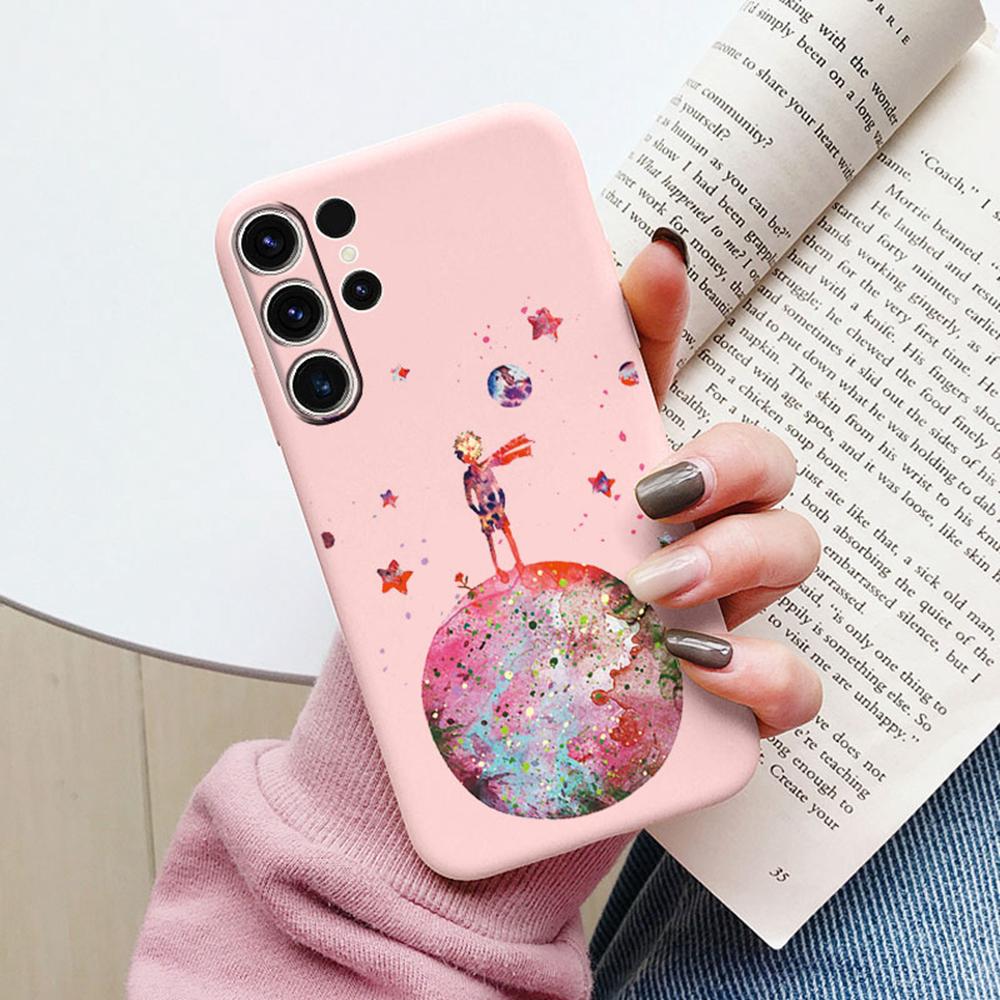 Space Astronaut Star Pattern Phone Case For Samsung Galaxy S26 S25 Ultra S24 S23 S21 S20 FE S22 Plus Silicone Shockproof Cover