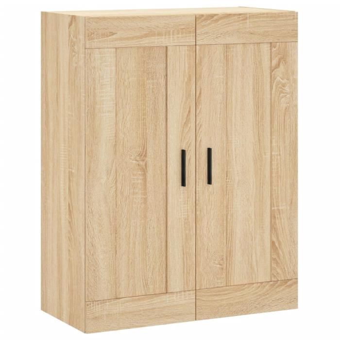 VidaXL Armoire murale chêne sonoma 69,5x34x90 cm bois d'ingénierie 830399