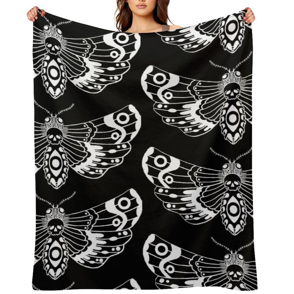 Death Moth Throw Blanket Sofas Manga Winter Beds Thermal Blankets